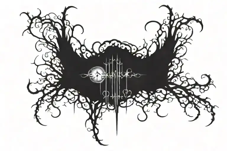 Thunderstorm tattoo design idea