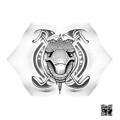 alligator  tattoo design idea