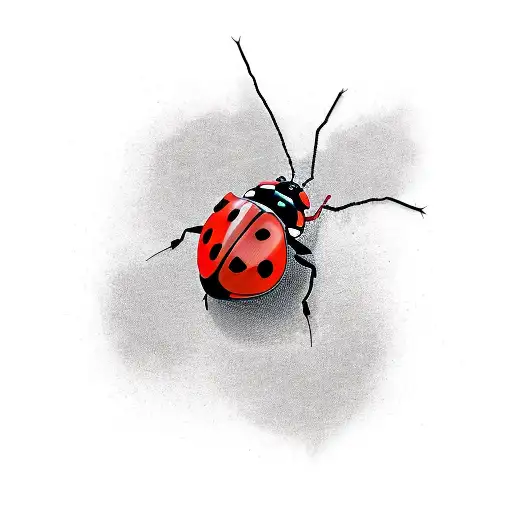 Ladybug tattoo design idea