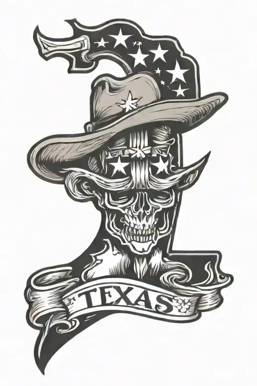 Texas inspired tattoo with star on shoulder tattoo tattoo design idea