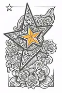 Texas inspired tattoo with star on shoulder tattoo tattoo design idea
