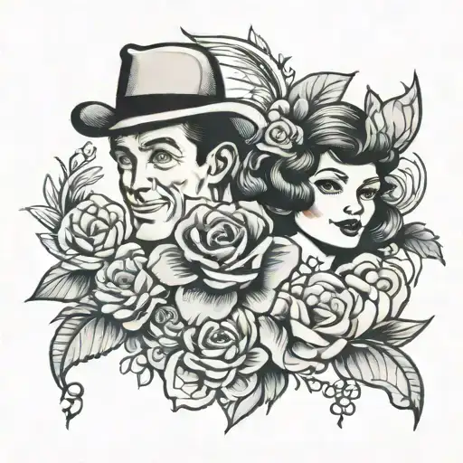Nicole and john  tattoo design idea