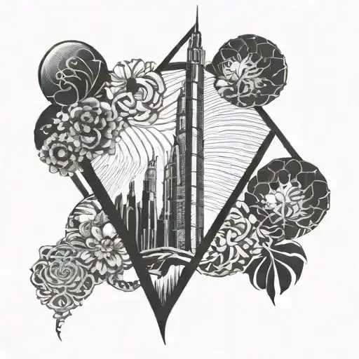 Burj Khalifa tattoo design idea