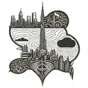 Burj Khalifa tattoo design idea