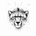 lighting bolt with cheetah inside tattoo design idea