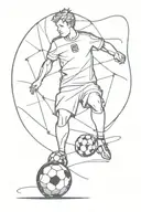 world soccer tattoo design idea