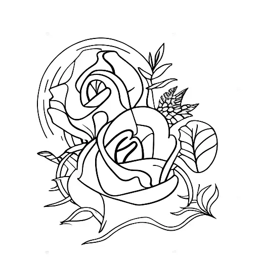planta con estambre tattoo design idea