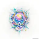 I practice persistent resilient consistent actions of creation with focus on leading factors  tattoo design idea