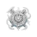 I practice persistent resilient consistent actions of creation with focus on leading factors  tattoo design idea