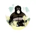 Gorilla tattoo design idea