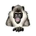 Gorilla tattoo design idea