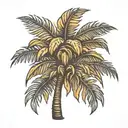 florida state palm tree tattoo design idea