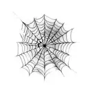 Spider web tattoo design idea