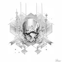 Sic Parvis Magna tattoo design idea