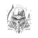 Sic Parvis Magna tattoo design idea