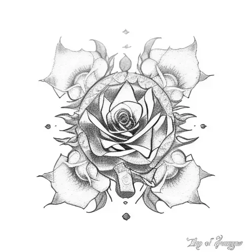 House of the rising sun lyrics with roses tattoo design idea