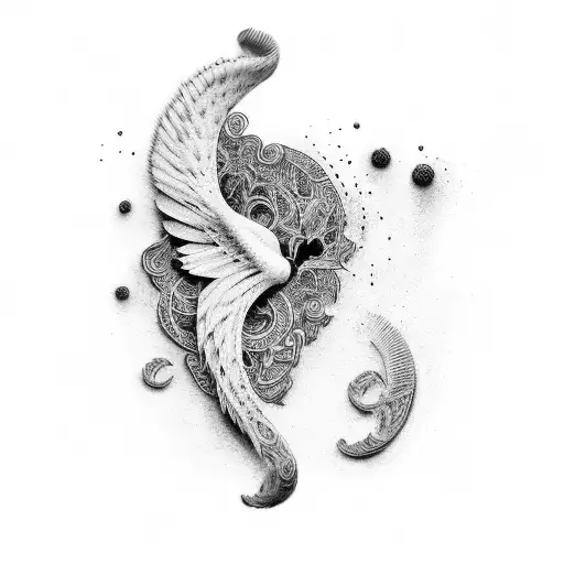 ebony & ivory tattoo design idea