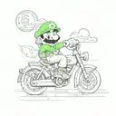 luigi  tattoo design idea