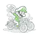 luigi  tattoo design idea