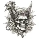 Death Before Dishonor  tattoo design idea
