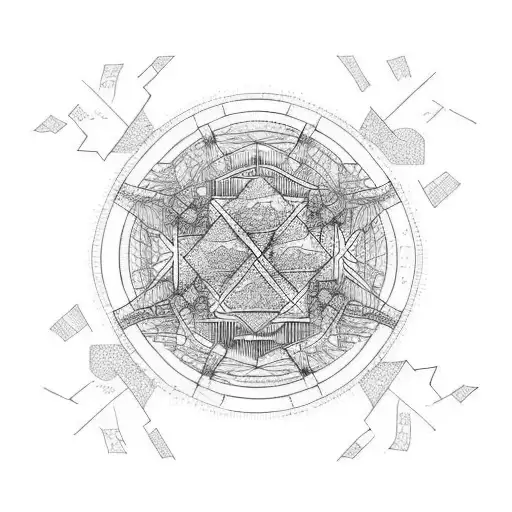 planta alcatraz tattoo design idea