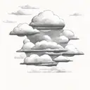 bible verse on a paper with clouds around it  tattoo design idea