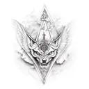 reyna valorant  tattoo design idea