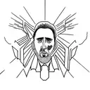 Nicolas cage  tattoo design idea