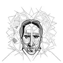 Nicolas cage  tattoo design idea