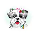 Shih tzu tattoo design idea