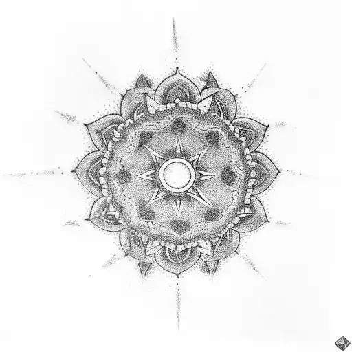 mandala forearm tattoo design idea