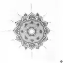 mandala forearm tattoo design idea