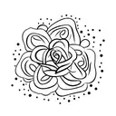 rose firework love tattoo design idea