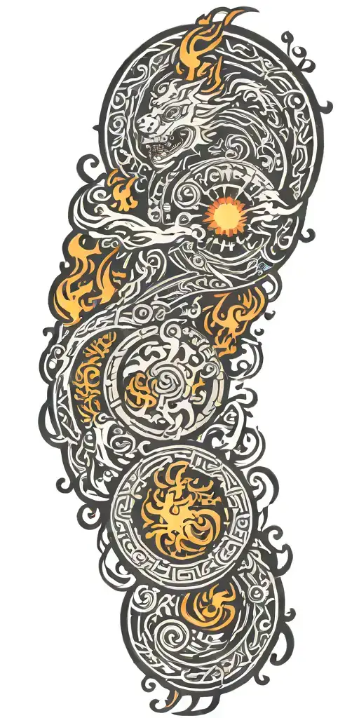 firebender tattoo design idea