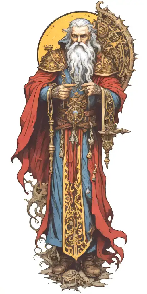 warhammer fantasy bright wizard tattoo design idea