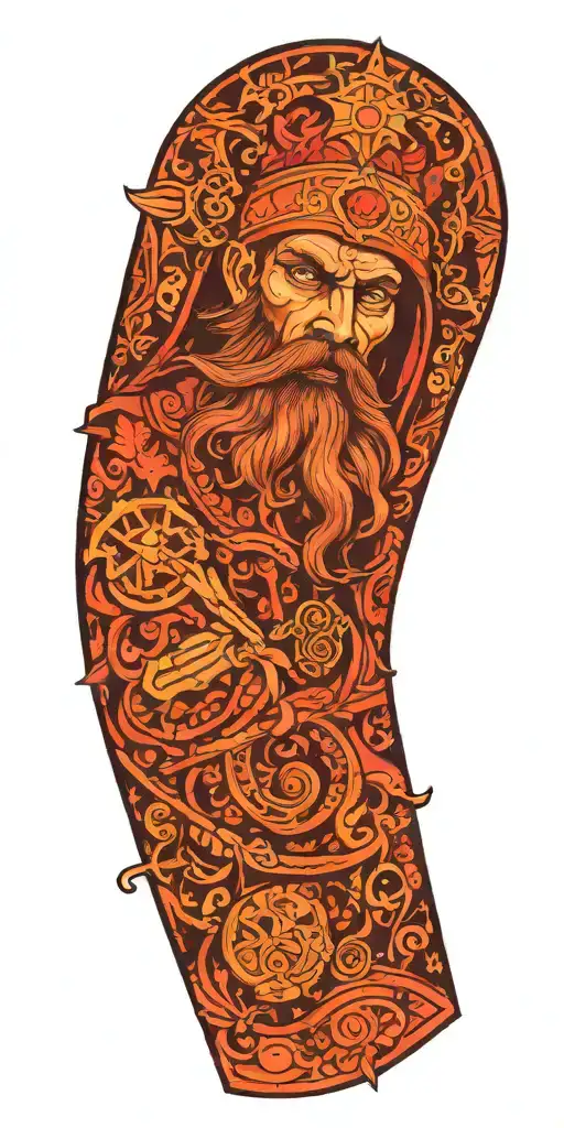 bright wizard warhammer tattoo design idea