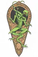 mantis kung fu tattoo design idea