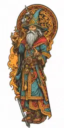 bright wizard warhammer tattoo design idea