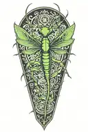 7 star praying mantis kung fu tattoo design idea