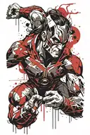 Loki Hulk Thor Thanos tattoo design idea