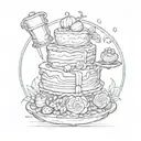 pastry chef tattoo design idea