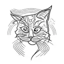 cool cat tattoo design idea