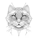 cool cat tattoo design idea