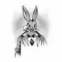 bugs bunny gangster tattoo design tattoo design idea