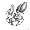 bugs bunny gangster tattoo design tattoo design idea