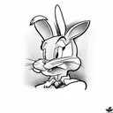 bugs bunny gangster tattoo design tattoo design idea