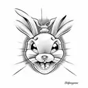 bugs bunny gangster tattoo design tattoo design idea