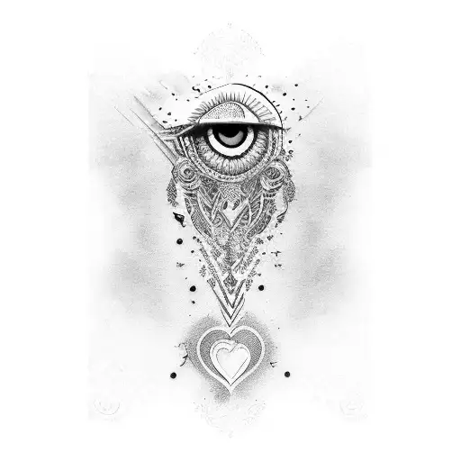 where love reigns, the impossible may be attained indian tattoo design idea