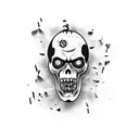 zombie undead beer tattoo design idea