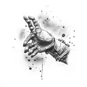 zombie hand clutching a beer tattoo design idea